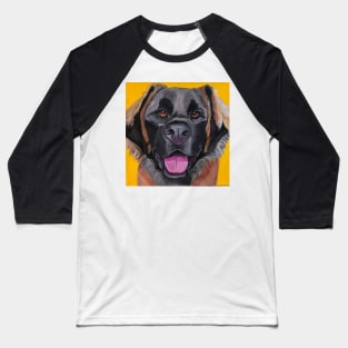 Black Newfoundland Dog Baseball T-Shirt